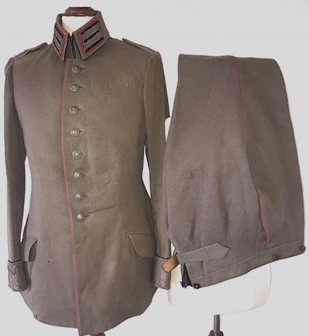 WW1 GERMAN ARMY AIR SERVICE BAVARIAN OFFICERS MODEL 1910 FIELD UNIFORM