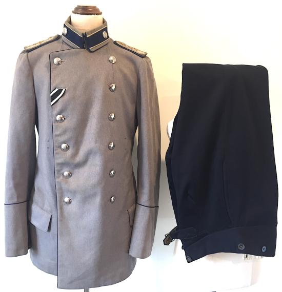 WW1 GERMAN ARMY AIR SERVICE BAVARIAN OFFICERS LITEWKA UNIFORM -  NAMED