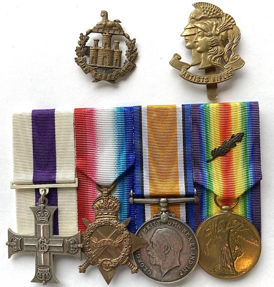 WW1 BRITISH GALLIPOLI MC & MID GROUP TO CAPT. R.W LEE ESSEX REGIMENT (LATE ARTIST RIFLES)