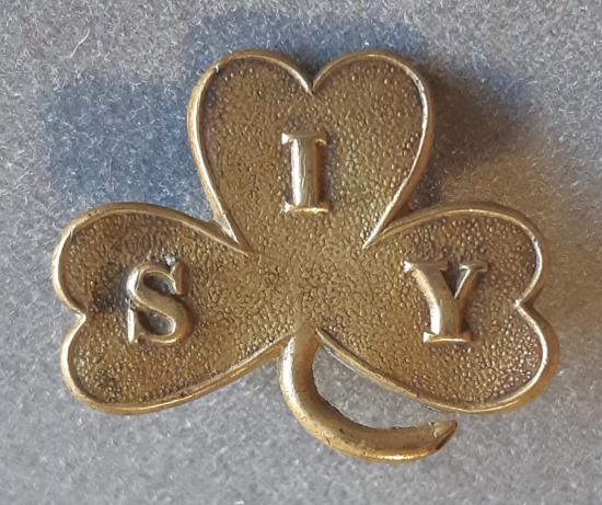 BRITISH South of Ireland Imperial Yeomanry Gilding Metal Hat Badge (KK1389)
