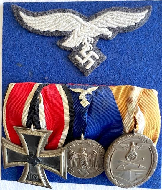 WW2 GERMAN LUFTWAFFE IRON CROSS 2ND CLASS MEDAL GROUP