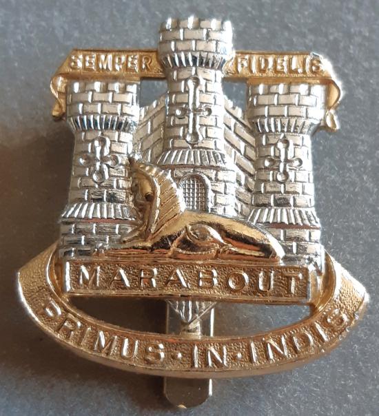 BRITISH - The Devonshire & Dorset Regiment Anodised Hat Badge (KK2043)