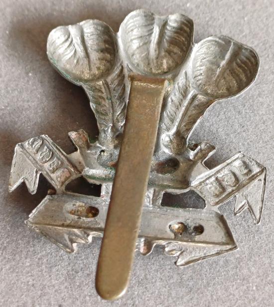 BRITISH - The Leinster Regt. Bi-Metal Hat Badge (KK 699)