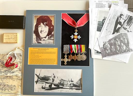 WW2 RAF CBE & DFC GROUP TO SPITFIRE/MUSTANG PILOT FT. LT. THOMAS ASHWORTH