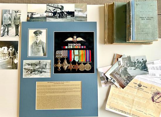 WW2 RAF TRIPLE AWARD GROUP TO MOSQUITO PILOT WING COMMANDER JOHN HAMILTON